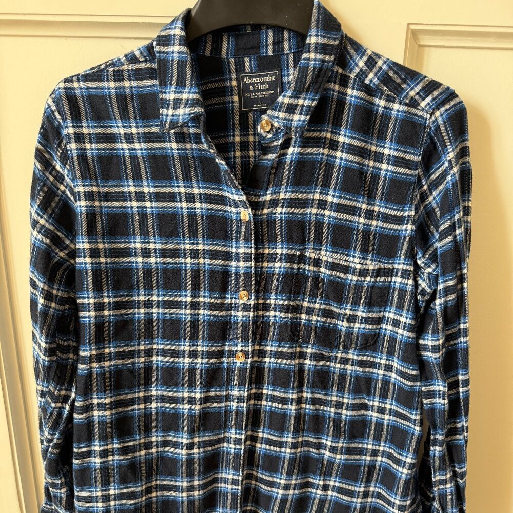 Abercrombie Womens plaid flannel